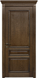 Межкомнатная дверь Империал-7, двери из массива дуба, с резьбой (орех)