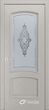 Межкомнатная дверь ДП Анталия, со стеклом (тон 46)
