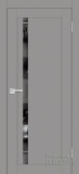 Дверь межкомнатная Soft Touch PST-8, зеркало тонированное (серый бархат)