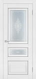 Межкомнатная дверь межкомнатная Soft Touch PST-29-2, стекло Кристалайз светлое (белый ясень)