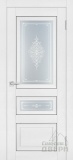 Дверь межкомнатная Soft Touch PST-29-2, стекло Кристалайз светлое (белый ясень)