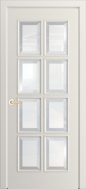 ДО Аврора, 700х2000, стекло с фацетом (эмаль жасмин)