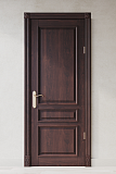 Межкомнатная дверь Империал-7, массив дуба, красное дерево