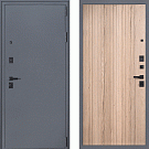 Дверь входная Прораб, букле графит/дуб Галиф натуральный