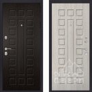 Дверь входная Премиум 183, венге/183 белая сосна