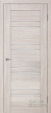 Дверь межкомнатная экошпон Деко-19, со стеклом сатинат светлый (капучино)
