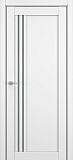Межкомнатная дверь S-22, дверь со стеклом, пленка матовая (белый матовый)