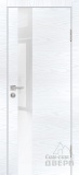 Дверь межкомнатная экошпон P-10, стекло лакобель белый (дуб скай белый)